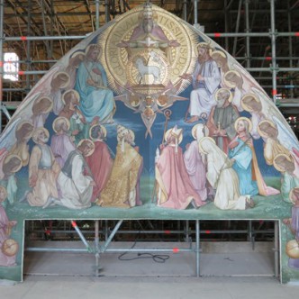restauratie schildering Oosterman kathedrale basiliek st Bavo Haarlem